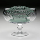 William Yeoward Jasmine Footed Rose Bowl & Wire 8½" / 218mm, handmade crystal, detail view