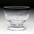 William Yeoward Jasmine Footed Serving Bowl 9½" / 240mm, handmade crystal, detail view
