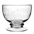 William Yeoward Jasmine Footed Serving Bowl 9½" / 240mm, handmade crystal, on a white background