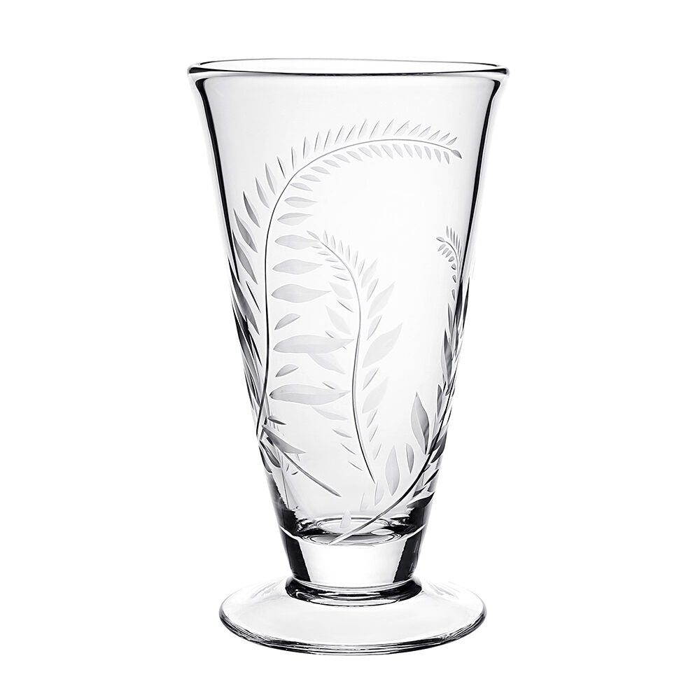 William Yeoward Jasmine Footed Vase 9" / 230mm, handmade crystal, detail view