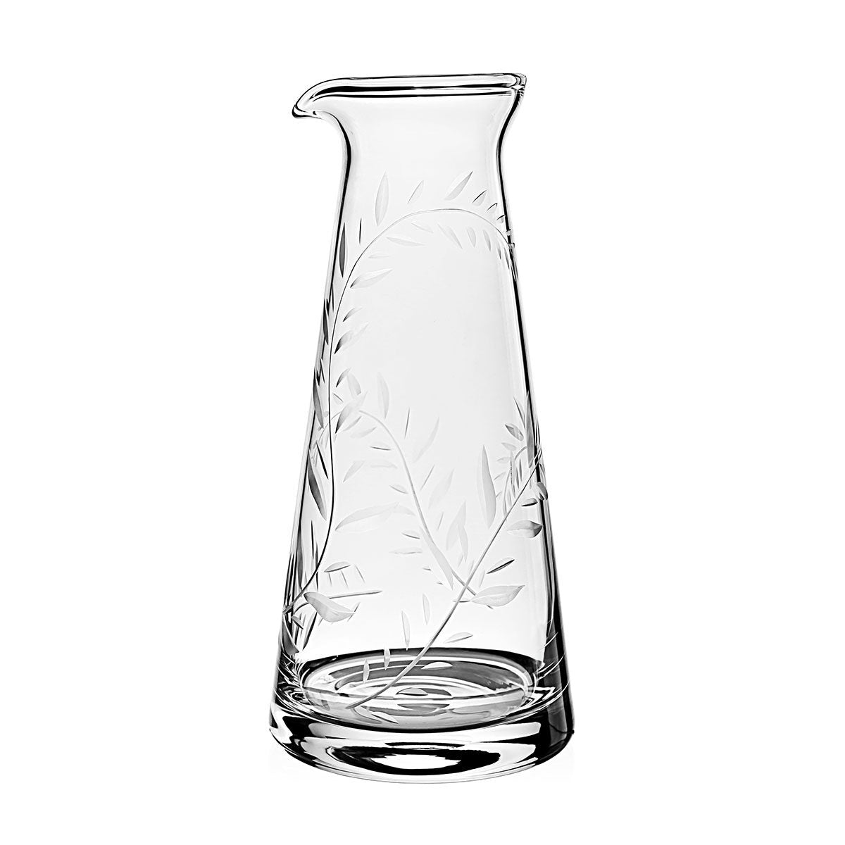 William Yeoward Jasmine Juice Carafe, handmade crystal, on a white background
