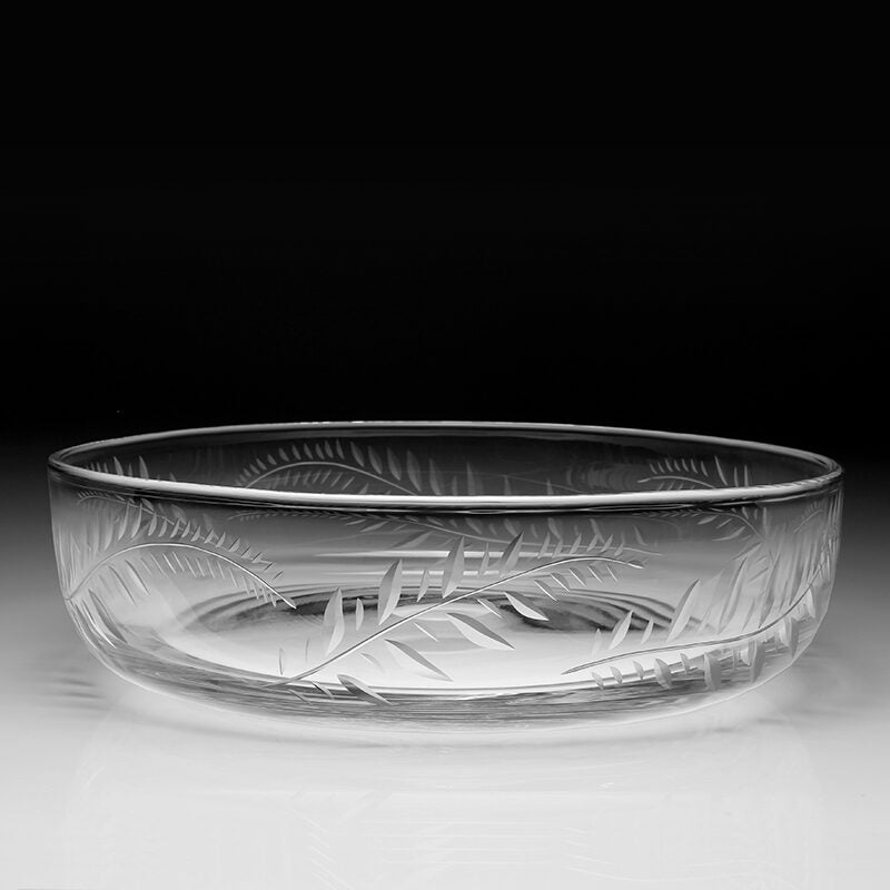 William Yeoward Jasmine Large Centrepiece Bowl 14" / 35.5cm, handmade crystal, detail view