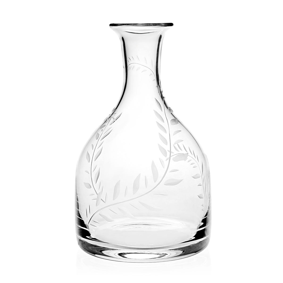 William Yeoward Jasmine Magnum Carafe, handmade crystal, on a white background