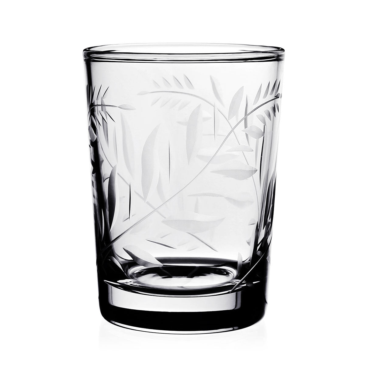 William Yeoward Jasmine Tumbler Vase 4¼" / 110mm, handmade crystal, on a white background