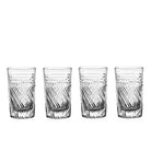 William Yeoward Jessie Gift Set of 4 Cocktail Tumblers, handmade crystal, on a white background