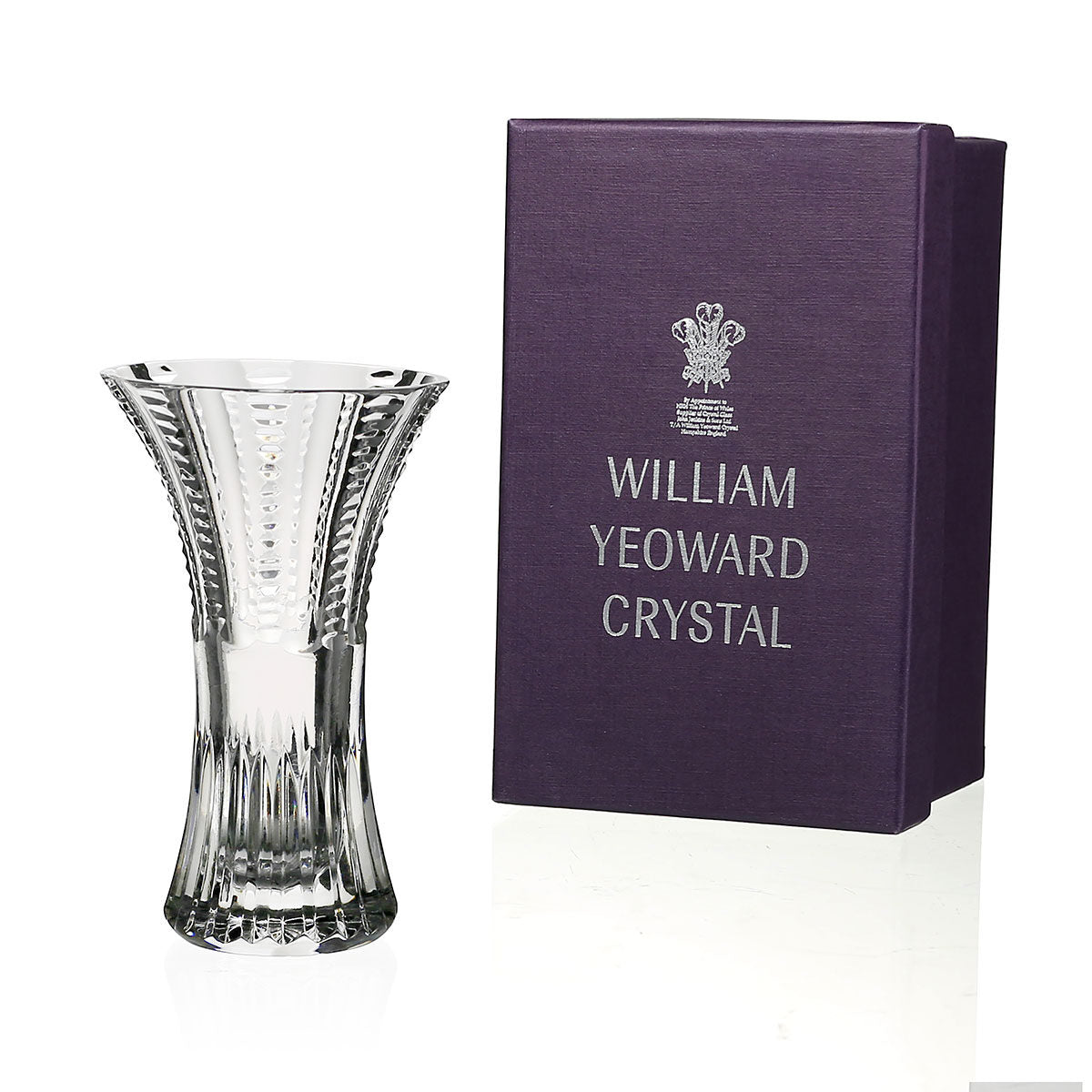 William Yeoward Julia Posy Vase in Gift Box 4½" / 115mm, handmade crystal, detail view