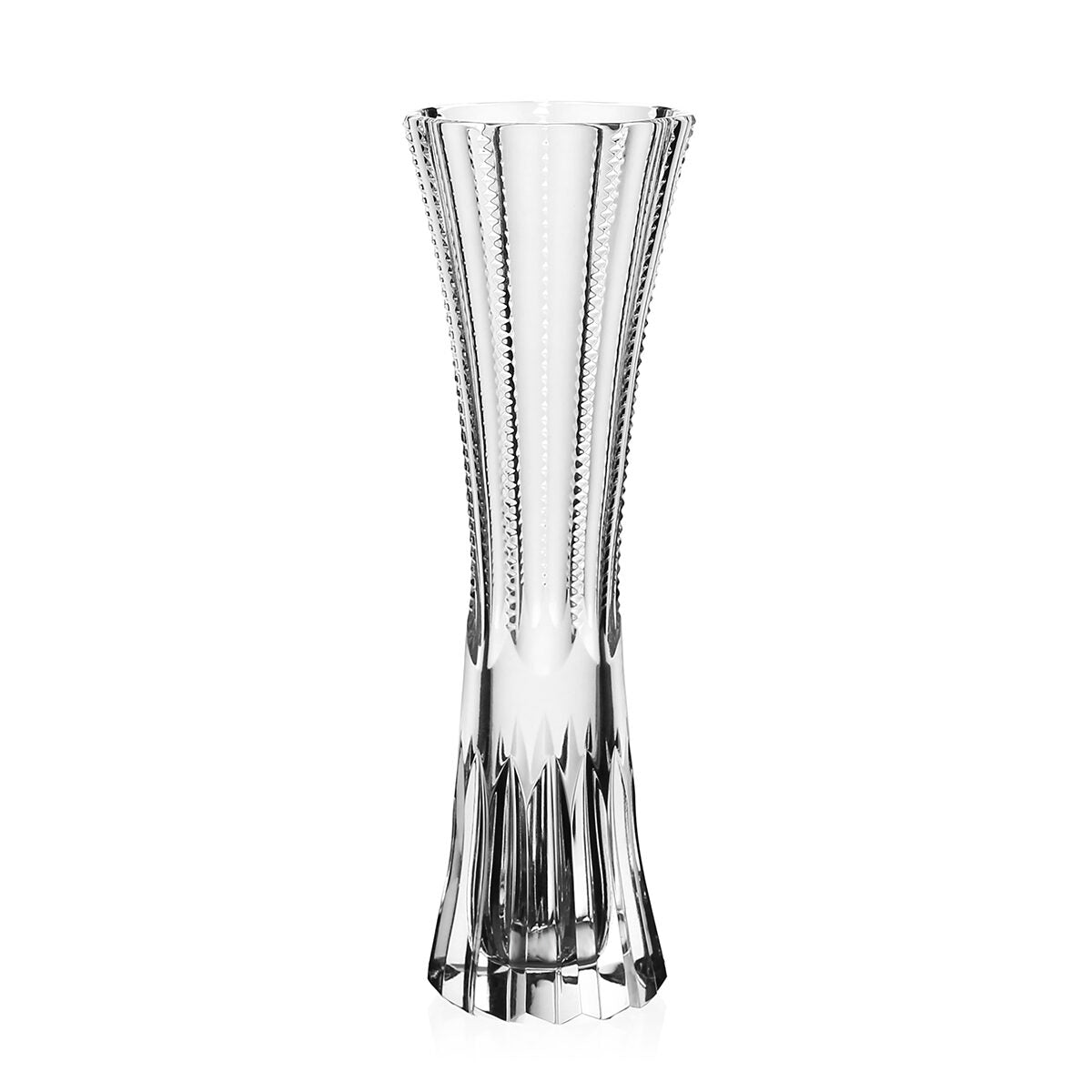 William Yeoward Karen Bud Vase 8" / 200mm, handmade crystal, on a white background