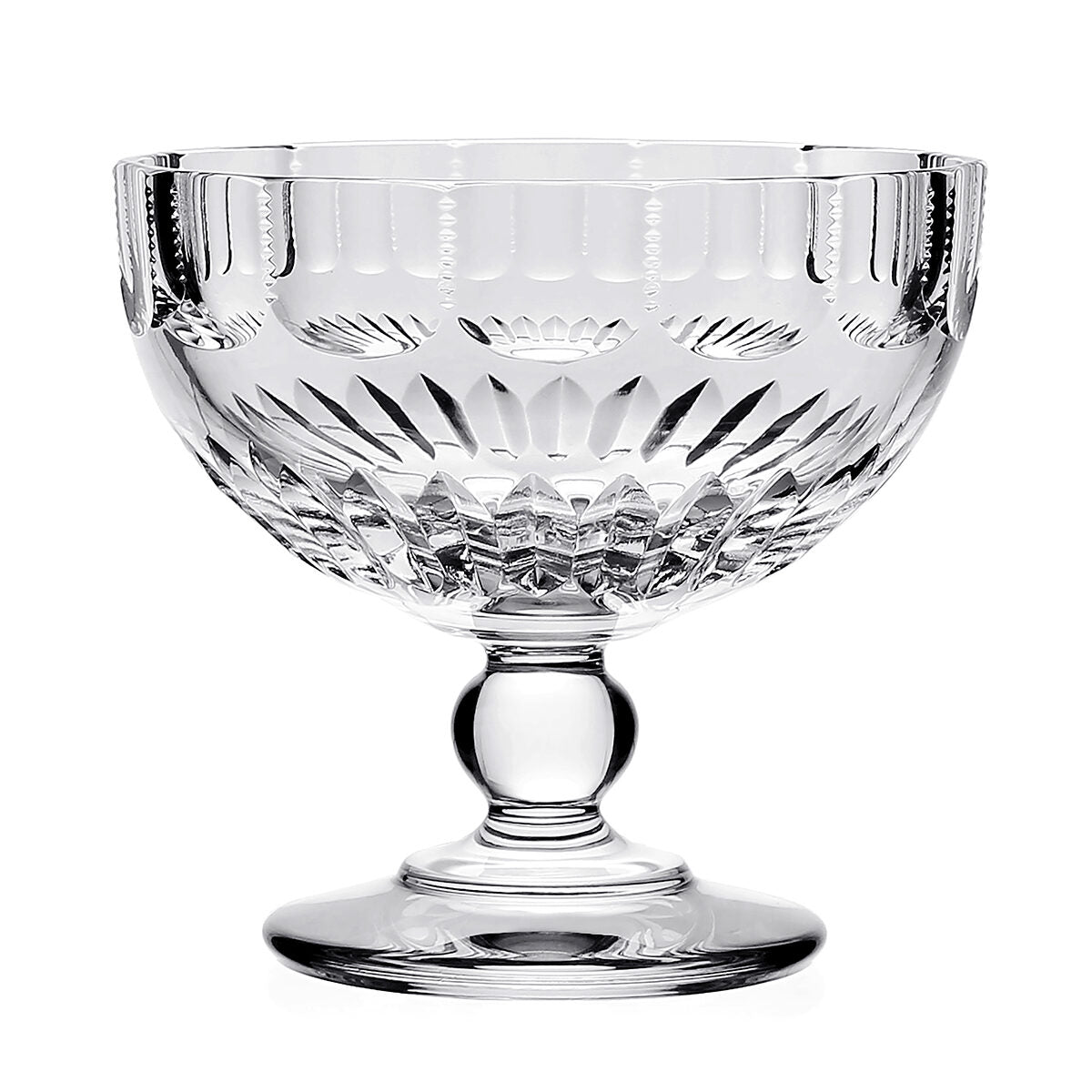 William Yeoward Karen Footed Comport, handmade crystal, on a white background