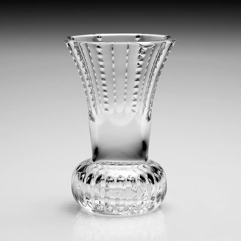 William Yeoward Karen Posy Vase 4" / 100mm, handmade crystal, detail view