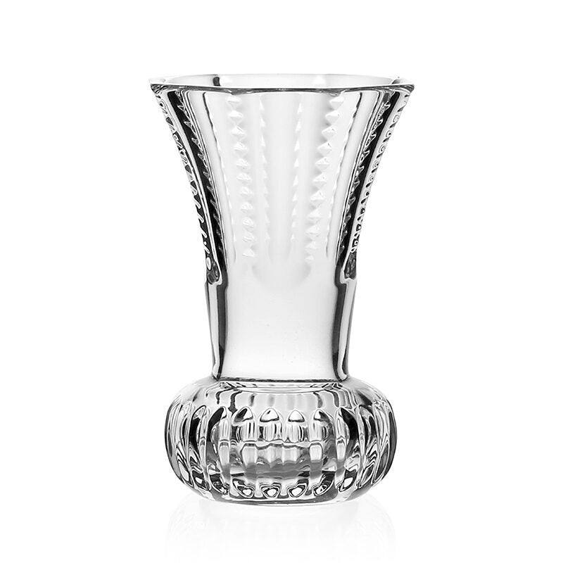 William Yeoward Karen Posy Vase 4" / 100mm, handmade crystal, on a white background