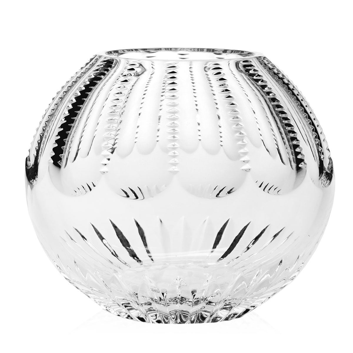 William Yeoward Karen Rose Bowl 6" / 150mm, handmade crystal, on a white background