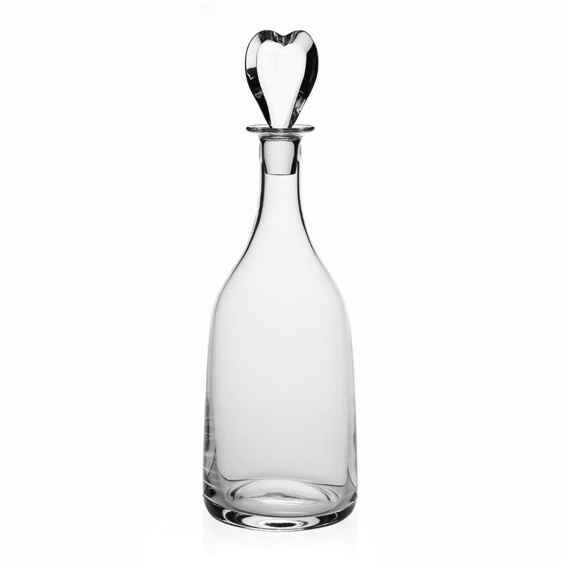 William Yeoward Kate Decanter Bottle, handmade crystal, on a white background
