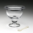 William Yeoward Katerina Caviar Server with Spoon, handmade crystal, detail view