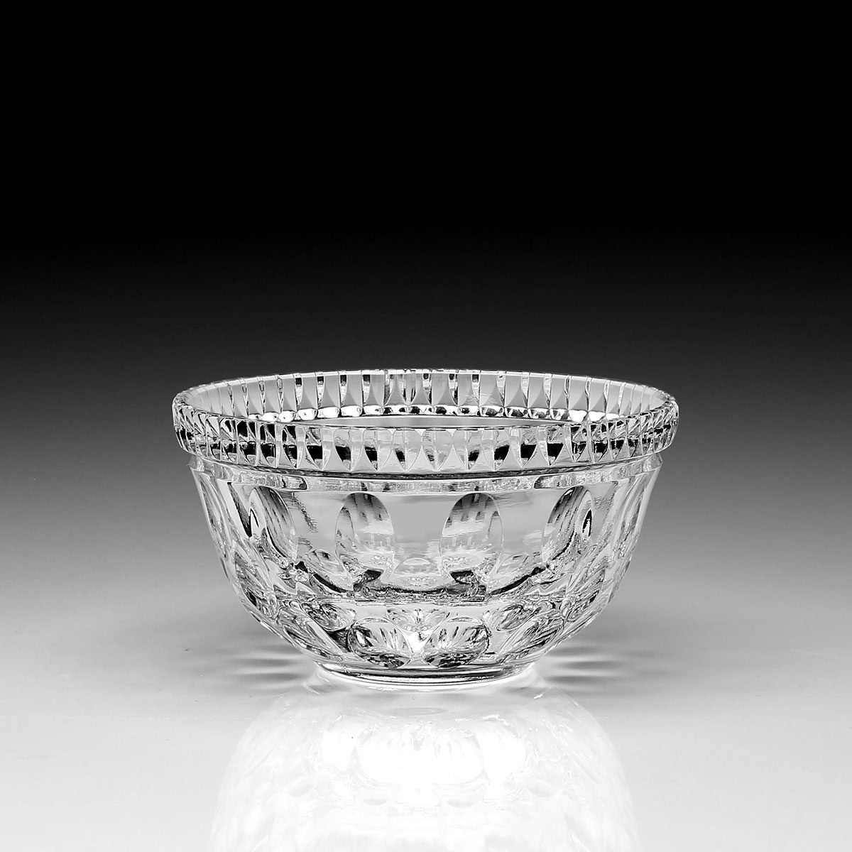 William Yeoward Kathleen Small Bowl 4" / 103mm, handmade crystal, detail view