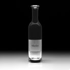 William Yeoward Labelled Wine Carafe 'Merlot', handmade crystal, detail view