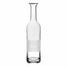 William Yeoward Labelled Wine Carafe 'Rosé', handmade crystal, on a white background