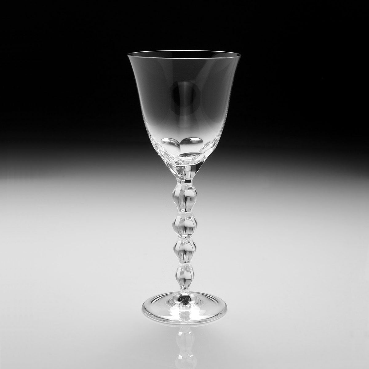 William Yeoward Lally Goblet, handmade crystal, detail view