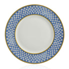William Yeoward Leckford Dinner Plate Blue in Blue, fine bone china, on a white background