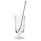 William Yeoward Lillian Footed Cocktail Mixer & Stirrer, handmade crystal, on a white background
