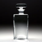 William Yeoward Lillian Square Decanter - PLAIN, handmade crystal, detail view
