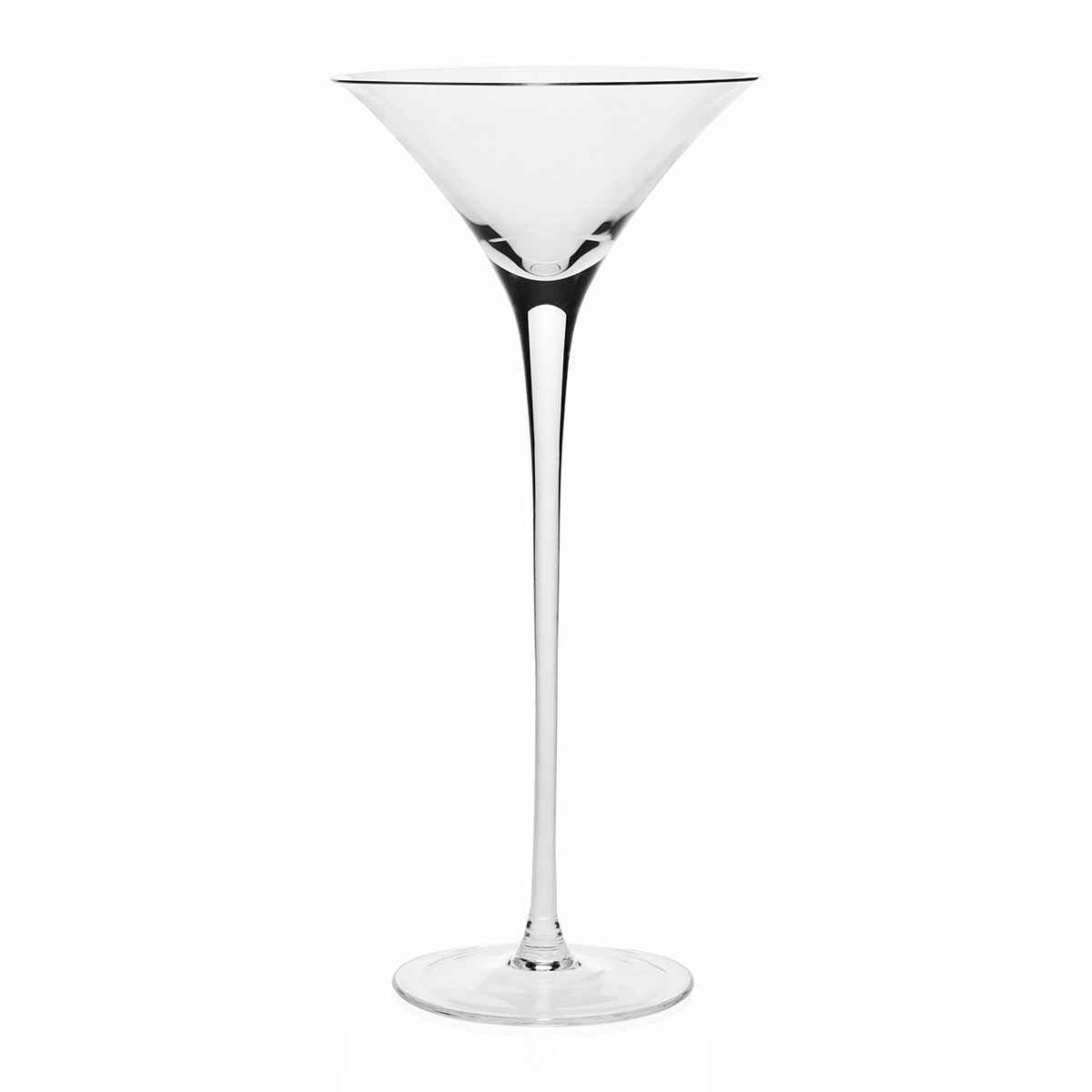 William Yeoward Lillian Tall Martini, handmade crystal, on a white background