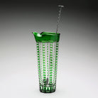 William Yeoward Lulu Emerald Martini Mixer & Stirrer in Emerald, handmade crystal, detail view