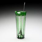 William Yeoward Lulu Emerald Martini Mixer & Stirrer in Emerald, handmade crystal, detail view