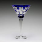 William Yeoward Lulu Sapphire Martini in Sapphire, handmade crystal, detail view