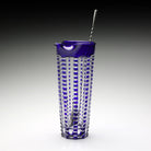 William Yeoward Lulu Sapphire Martini Mixer & Stirrer in Sapphire, handmade crystal, detail view