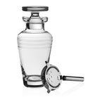 William Yeoward Madison Cocktail Shaker with Strainer, handmade crystal, detail view