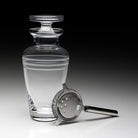 William Yeoward Madison Cocktail Shaker with Strainer, handmade crystal, on a white background