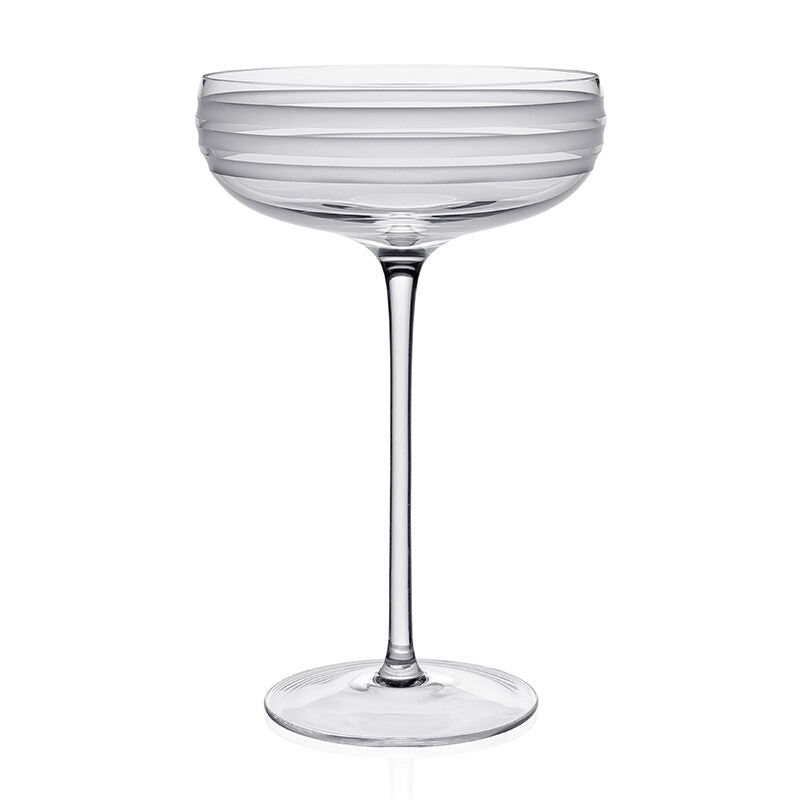 William Yeoward Madison Coupe, handmade crystal, detail view