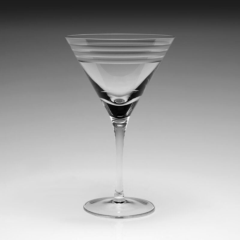 William Yeoward Madison Martini, handmade crystal, on a white background