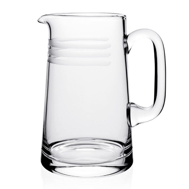 William Yeoward Madison Pitcher 2½ pint, handmade crystal, detail view