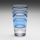 William Yeoward Marina Tumber Highball Blue in Blue, handmade crystal, detail view