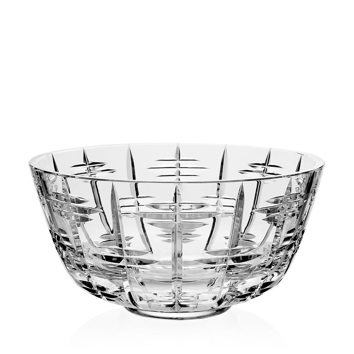 William Yeoward Marlowe Bowl 12" / 30cm, handmade crystal, on a white background