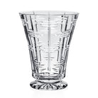 William Yeoward Marlowe Footed Vase 7"/ 182mm, handmade crystal, on a white background