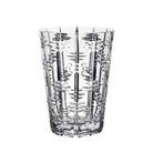 William Yeoward Marlowe Straight Vase 10" / 25.5cm, handmade crystal, on a white background
