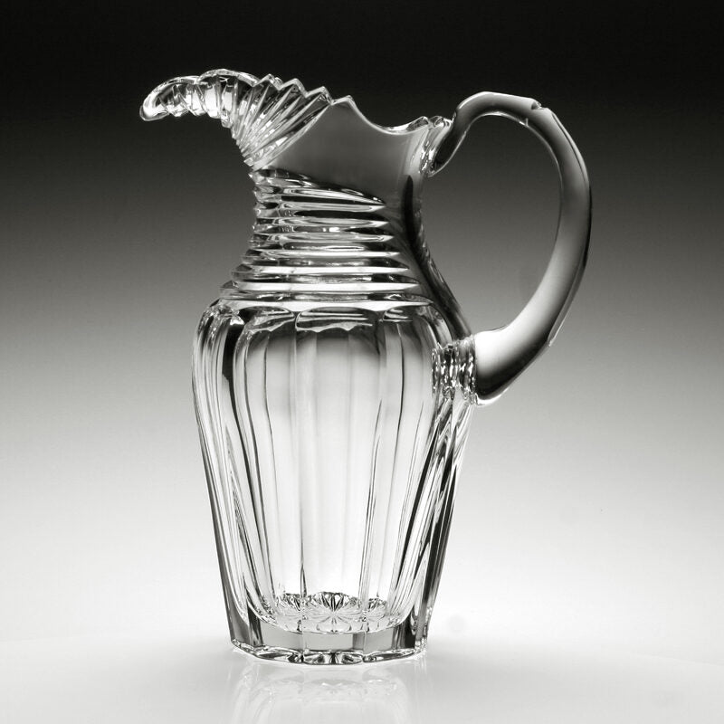 William Yeoward Marsha Jug 2 Pint, handmade crystal, detail view