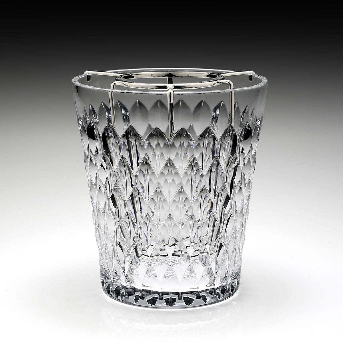 William Yeoward Merle Champagne Bucket and Bottle Holder 9" / 230mm, handmade crystal, detail view