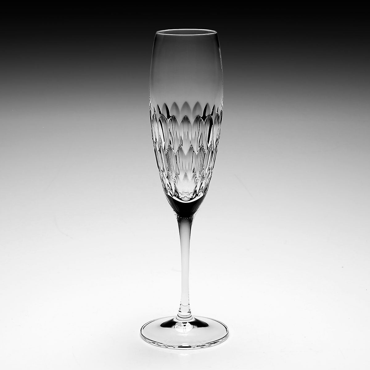 William Yeoward Merle Champagne Flute, handmade crystal, detail view