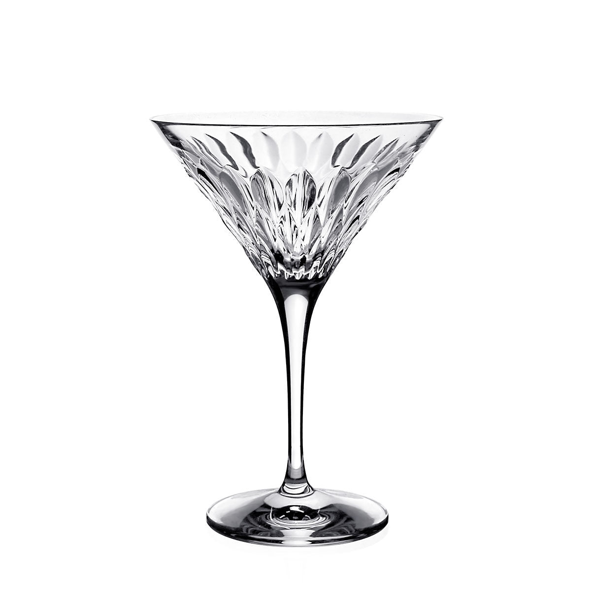 William Yeoward Merle Martini, handmade crystal, on a white background