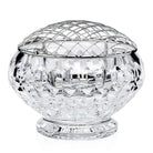William Yeoward Merle Rose Bowl with Wire 6" / 150mm, handmade crystal, on a white background