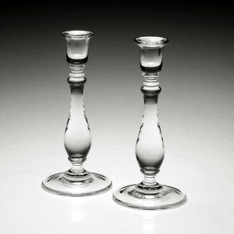 William Yeoward Meryl Pair of Candlesticks 10" / 25.5cm, handmade crystal, detail view