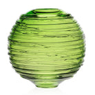 William Yeoward Miranda Globe Vase Citrine 9" / 23cm in Citrine, handmade crystal, on a white background