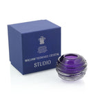 William Yeoward Miranda Mini Globe Vase Amethyst 3"/ 7.5cm in Amethyst, handmade crystal, detail view