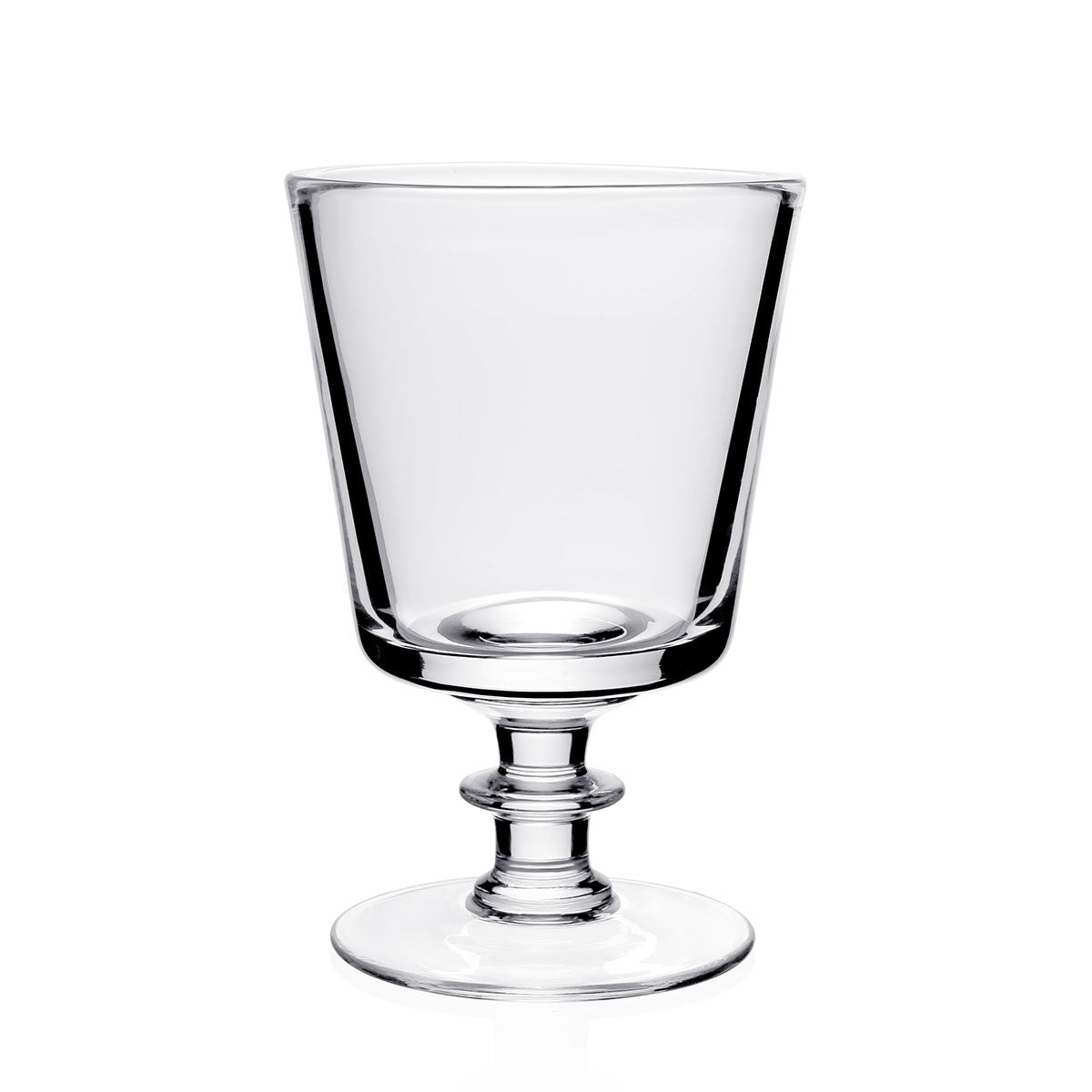William Yeoward Monica Vase 8" / 20.5cm, handmade crystal, on a white background