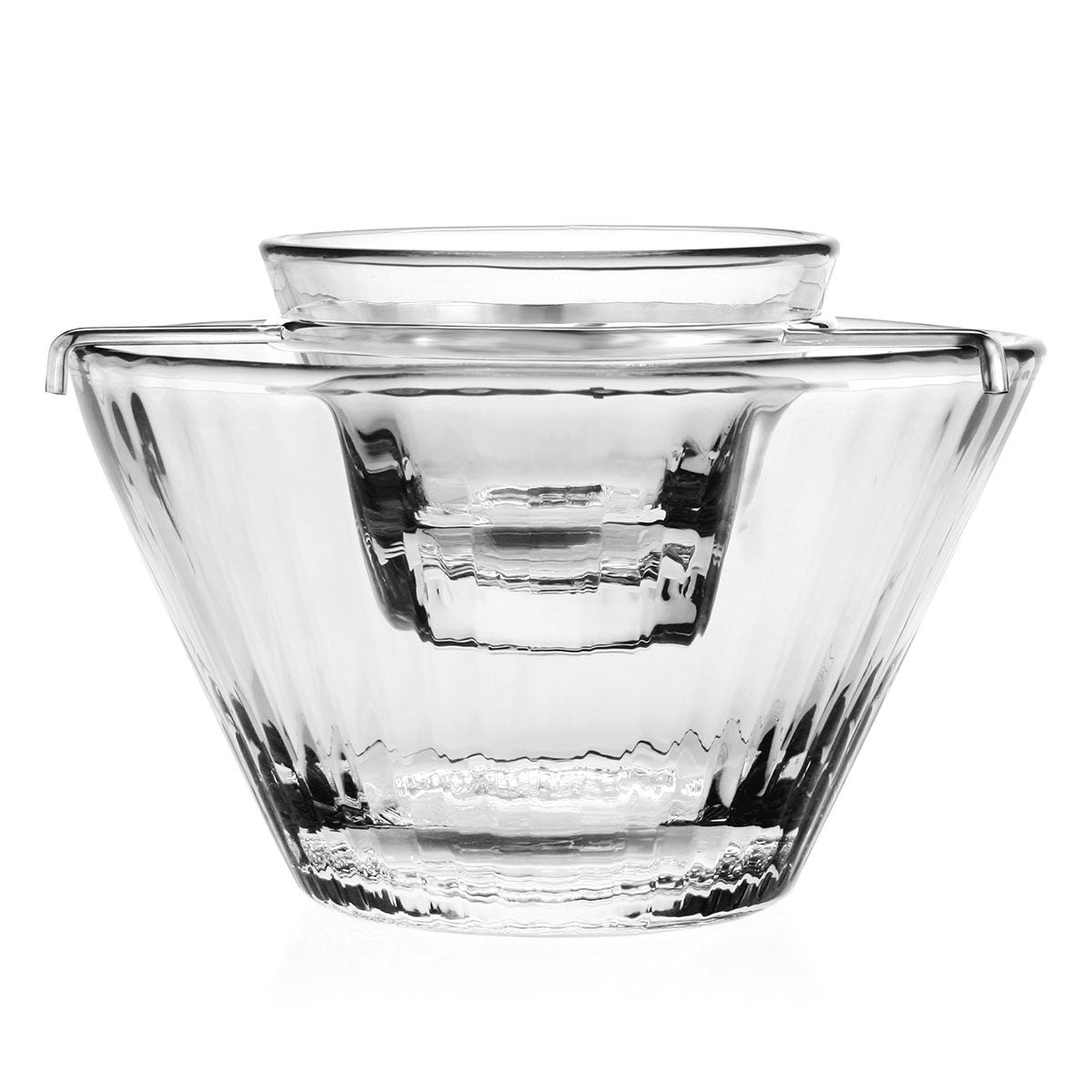 William Yeoward Natalia Seafood / Caviar Server, handmade crystal, on a white background