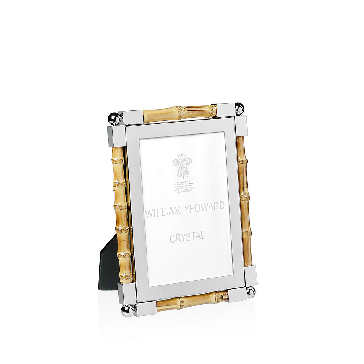 William Yeoward New Classic Bamboo 4" x 6" in Bamboo, photo frame, on a white background