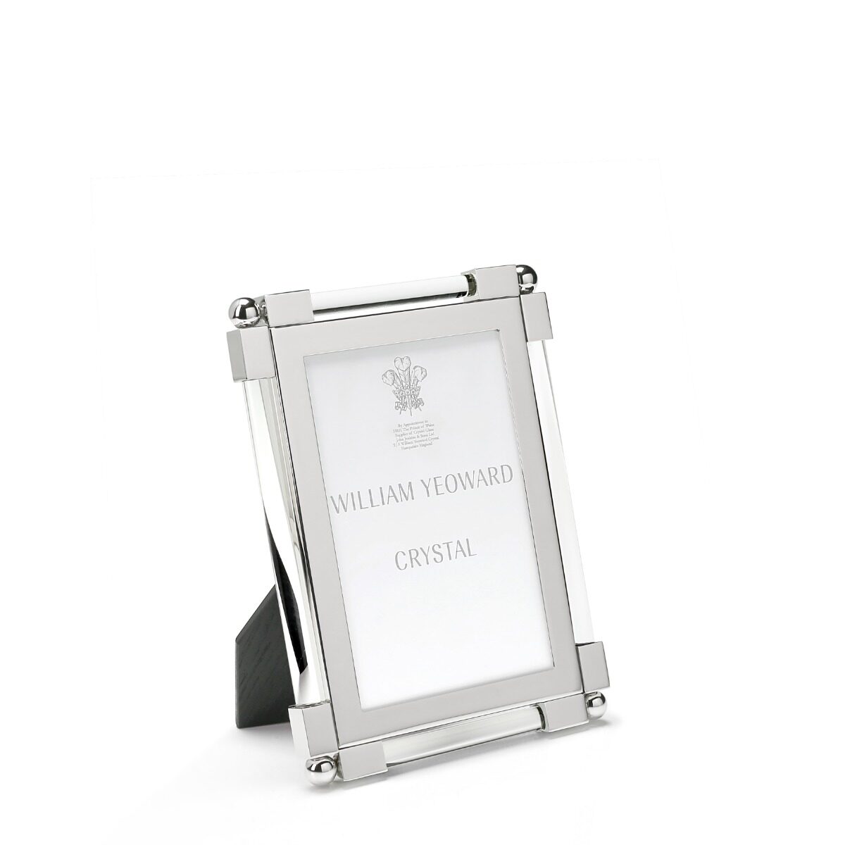 William Yeoward New Classic Clear 4" x 6", photo frame, on a white background
